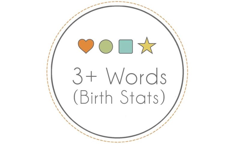 personalization 3 words birth stats by bannor toys 893043