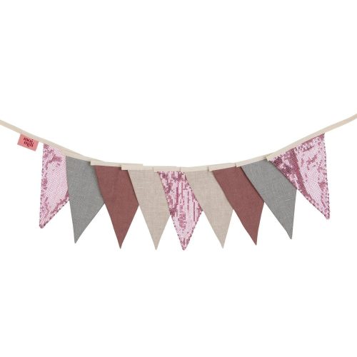 pink and grey sequin garland 460287