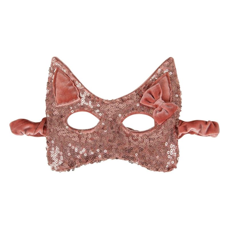 pink sequins cat mask 273659