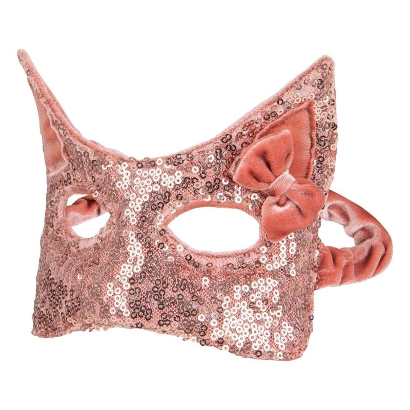 pink sequins cat mask 813614