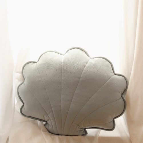 powder mint velvet shell cushion 137514