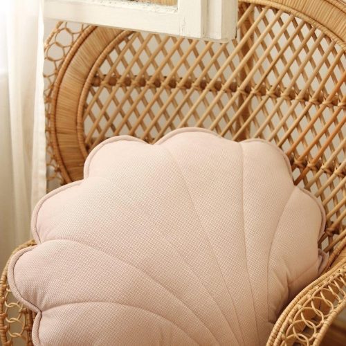 powder pink velvet shell cushion 448741