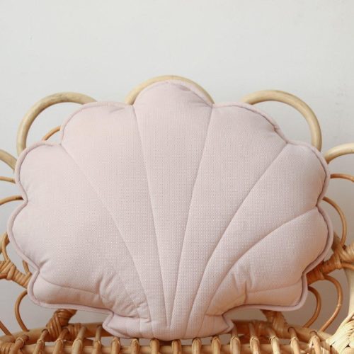 powder pink velvet shell cushion 985838