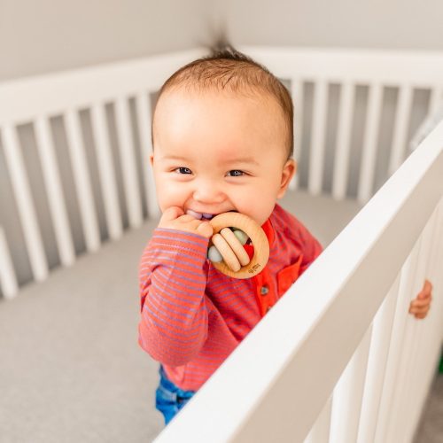 saturn ring wooden baby teether by bannor toys 604949