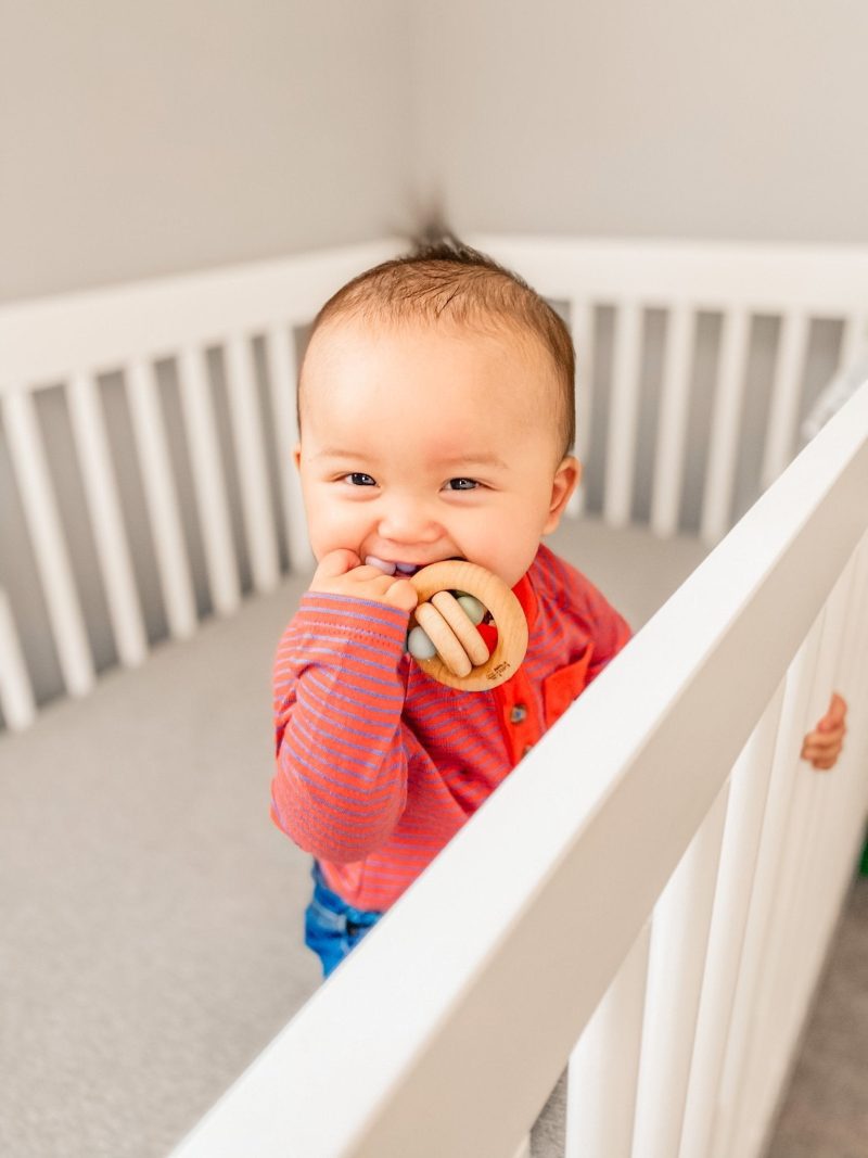 saturn ring wooden baby teether by bannor toys 604949