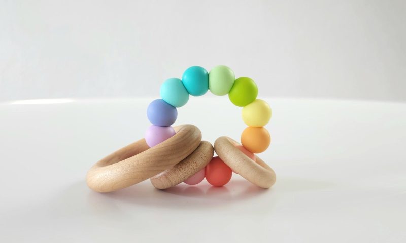 saturn ring wooden baby teether by bannor toys 781845