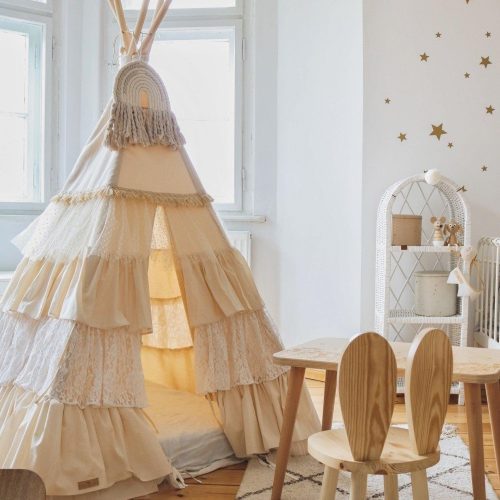 shabby chic teepee tent with frills 772836