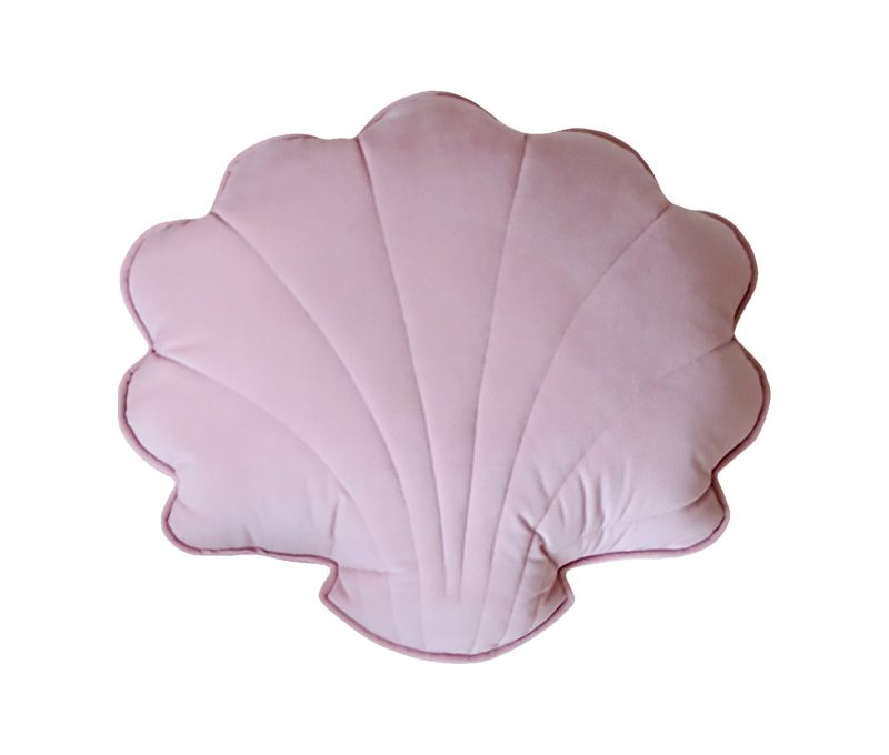 soft pink shell pillows velvet 8