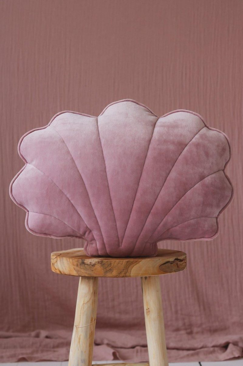 soft velvet shell cushion light pink 787981