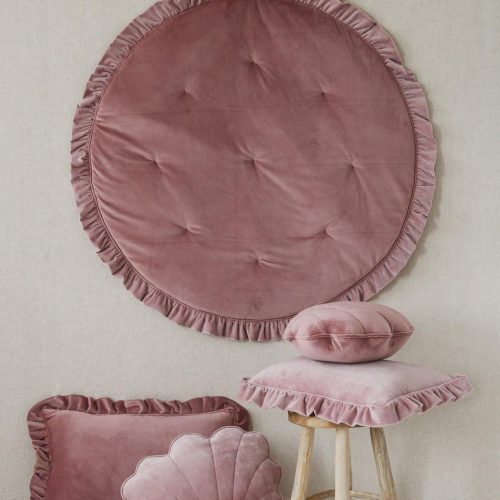 soft velvet shell cushion light pink 959188