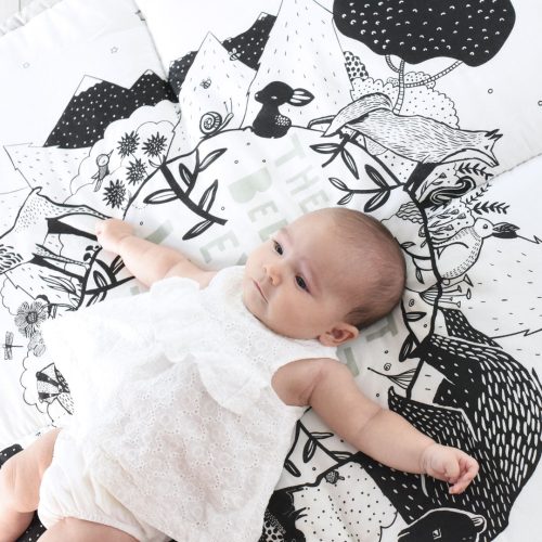 wee gallery forest organic cotton playmat for baby kids 2