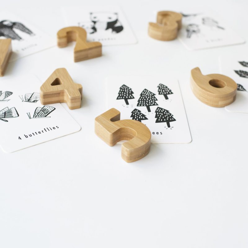 wee gallery wooden numbers bamboo counting kids 2