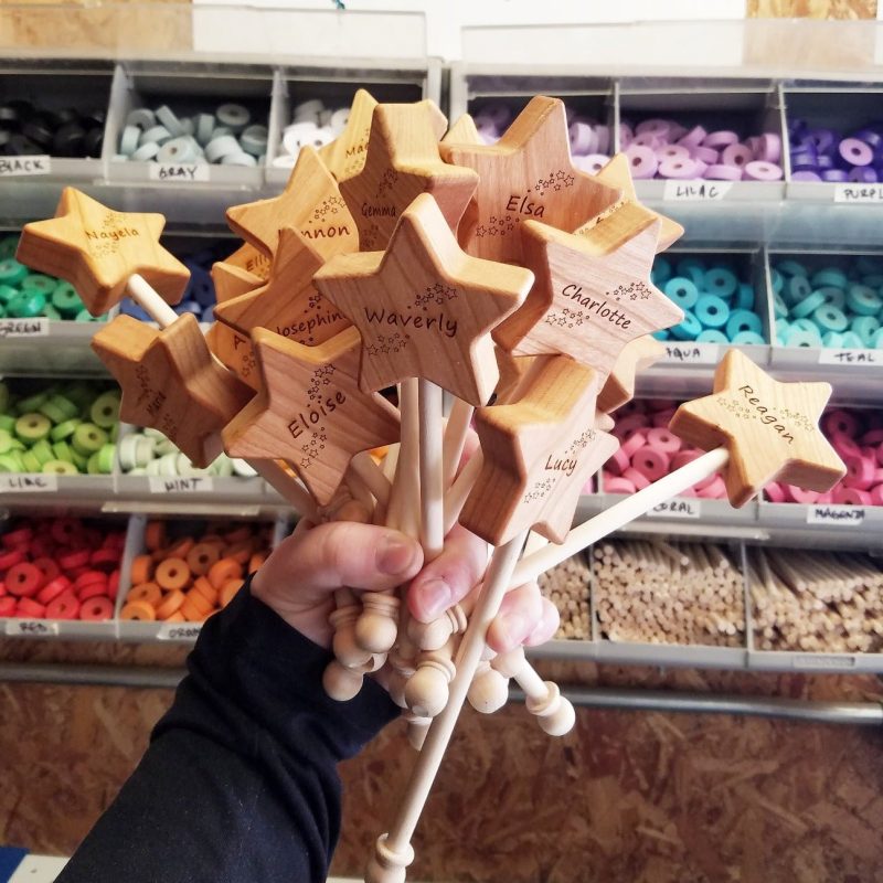 wooden star wand 535126